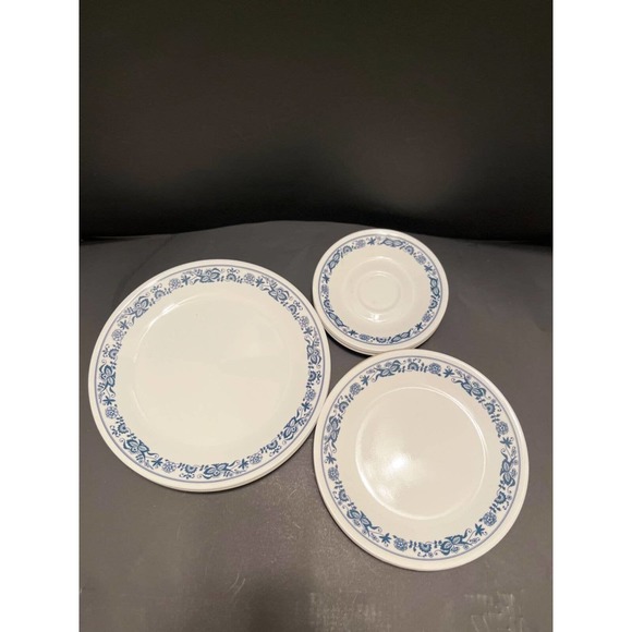 Vintage Corelle Livingware Old Town Blue, 20 Piece Dinner Set, New In Original B - Picture 6 of 11